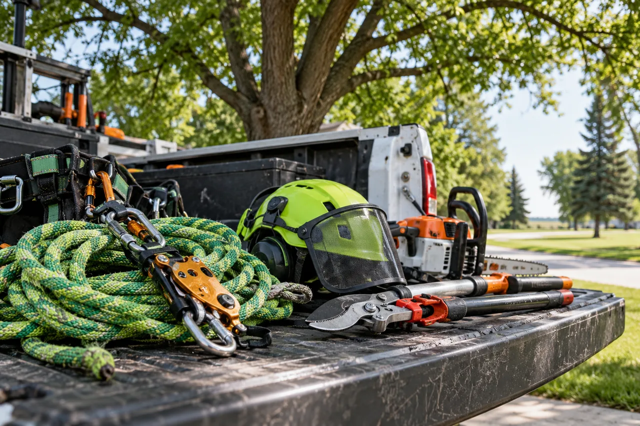 Tree care tools and rigging equipment