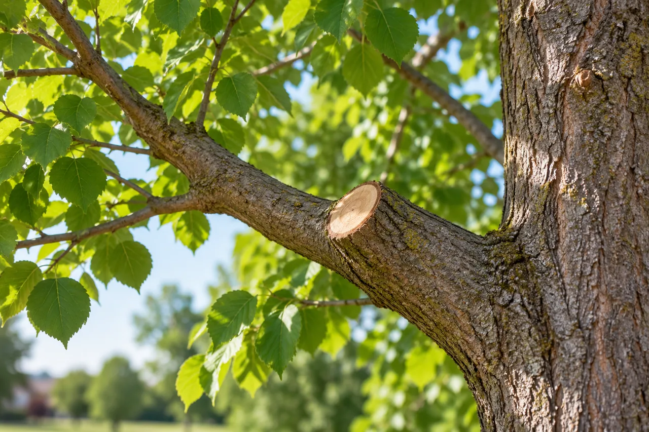 Branch structure after selective pruning